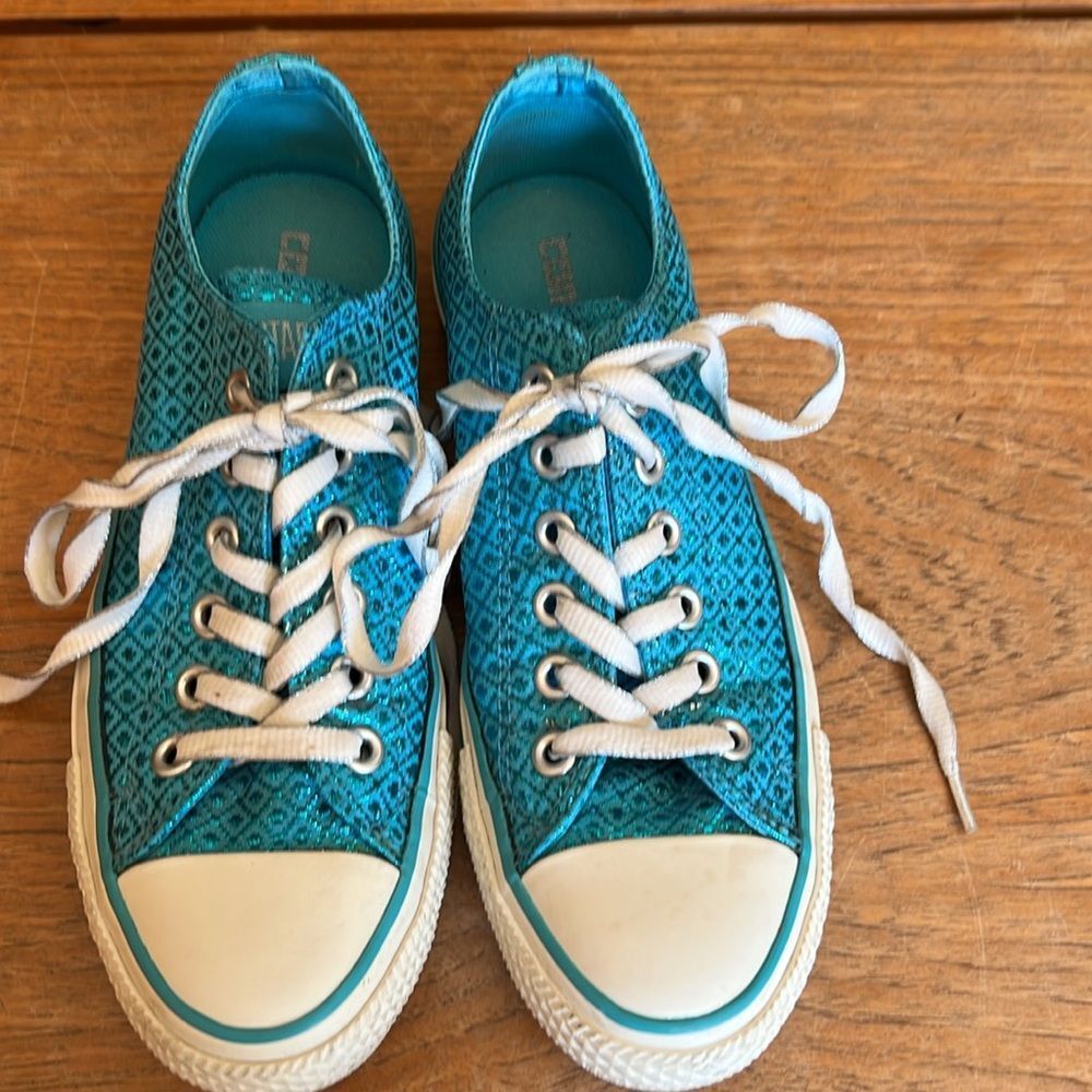 Converse Shoes All Star Sneakers Turquoise metallic 7